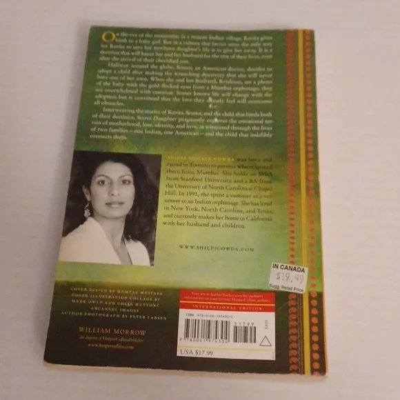 $4 Add-on "Secret Daughter" by Shilpi Somaya Gowda - Paperback Novel - Picture 2 of 8